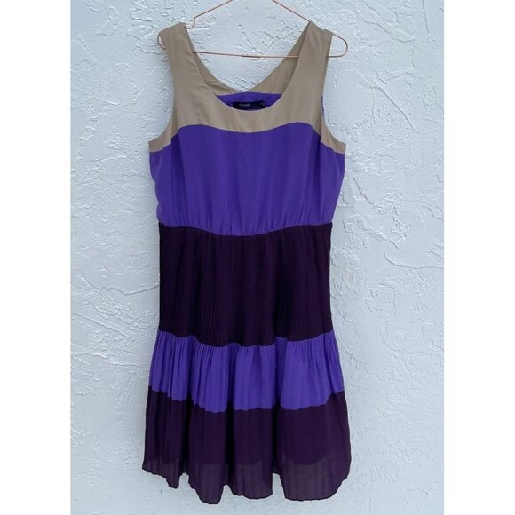 Eloquii Womens Pullover Sleeveless Pleated Dress Multicolor Sz 16W - Picture 9 of 9